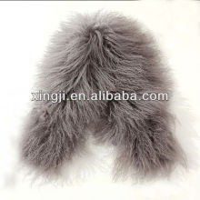 dyed color lamb fur for jacket with lining lamb fur collar